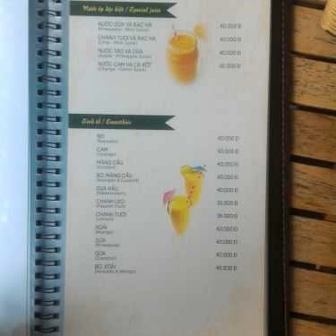 Thực đơn- Ngân Cafe - Quán Thánh