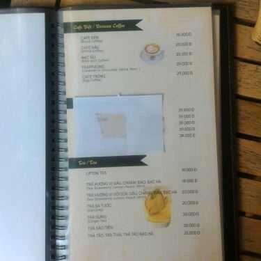 Thực đơn- Ngân Cafe - Quán Thánh