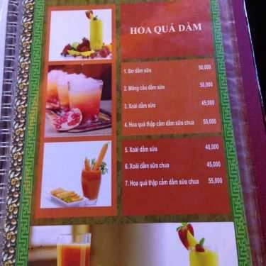Thực đơn- Romantic - Cafe, Trà, Kem & Nước Hoa Quả