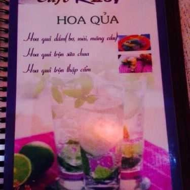 Thực đơn- Ruby Cafe - Khu Ga