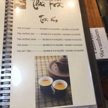Thực đơn- Cafe Sách Đông Tây - Lê Văn Thiêm