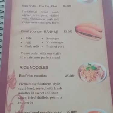 Thực đơn- TH Jubilant Cafe