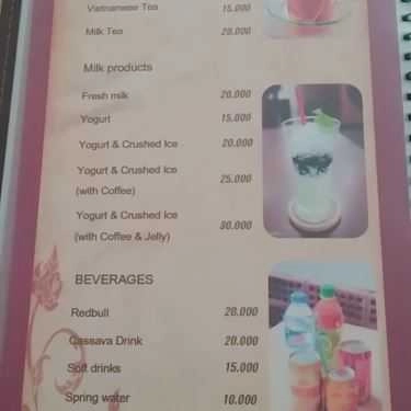 Thực đơn- TH Jubilant Cafe