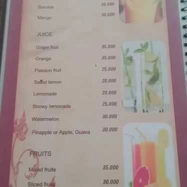 Thực đơn- TH Jubilant Cafe