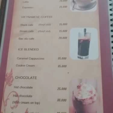 Thực đơn- TH Jubilant Cafe