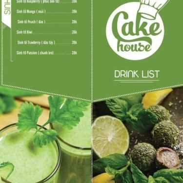 Thực đơn- CakeHouse Bakery & Coffee - Thị Trấn Trạm Trôi