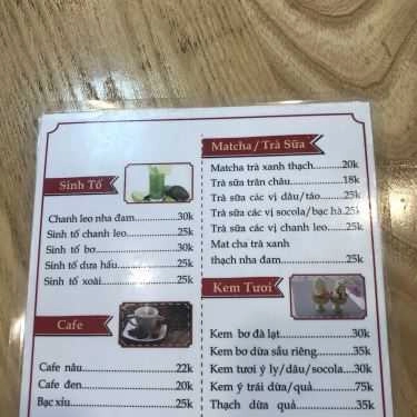 Thực đơn- Caramello - Caramen & Đồ Ăn Vặt - Trần Huy Liệu