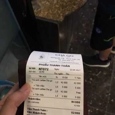 Tổng hợp- Cafe Cha Go Tea & Caf'e - Nguyễn Trãi