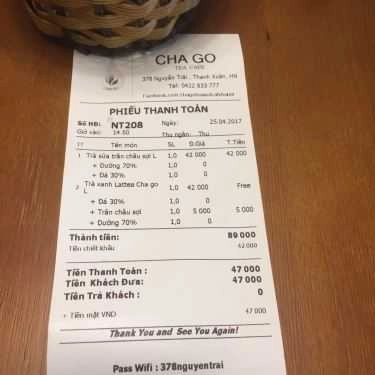 Tổng hợp- Cafe Cha Go Tea & Caf'e - Nguyễn Trãi