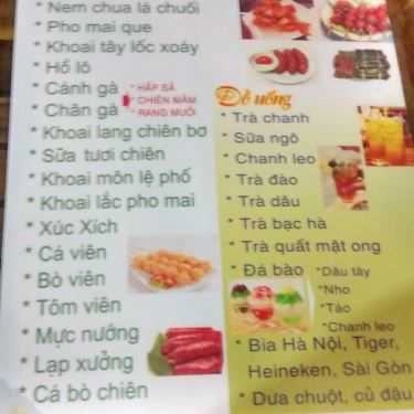 Thực đơn- Ăn vặt Chân Gà Sả Ớt & Nem Khoai Rán - Tạ Hiện