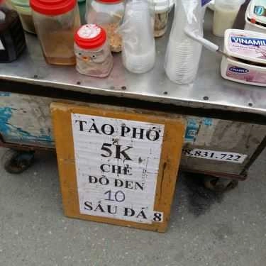 Thực đơn- Ăn vặt Tào Phớ & Cháo Sườn - Hồ Tùng Mậu
