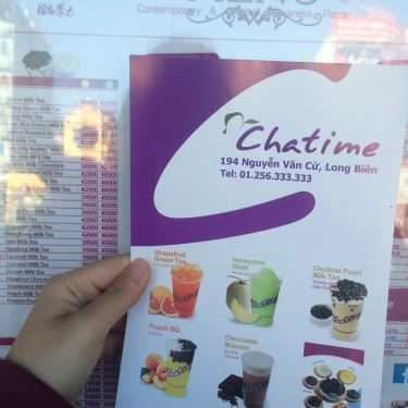 Thực đơn- Cafe Chatime Long Biên