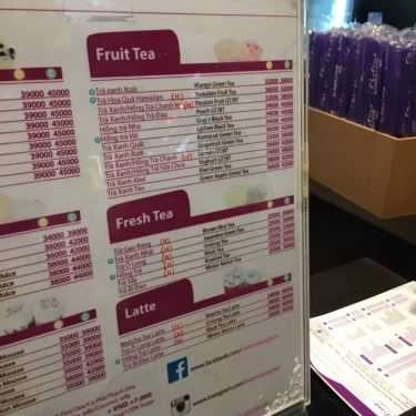Thực đơn- Cafe Chatime Long Biên