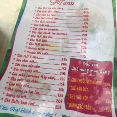 Thực đơn- Cafe Chè 3 Miền - Ngọc Lâm