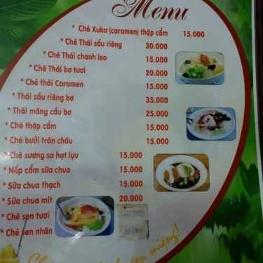 Thực đơn- Cafe Chè 3 Miền - Ngọc Lâm