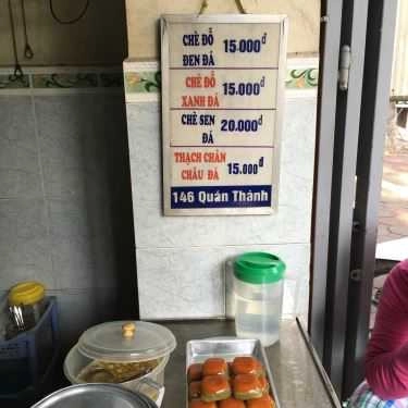 Thực đơn- Ăn vặt Chè Bà Thơm - Quán Thánh