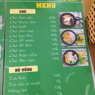 Thực đơn- Ăn vặt Madame Yến - Chè Bát
