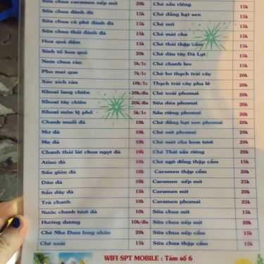 Thực đơn- Ăn vặt Chè Bát, Trà Chanh - Xã Đàn