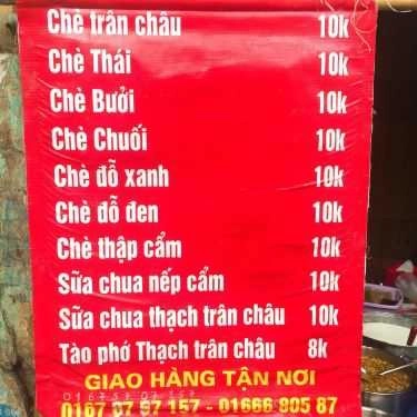 Thực đơn- Ăn vặt Chè Các Loại - Đoàn Thị Điểm