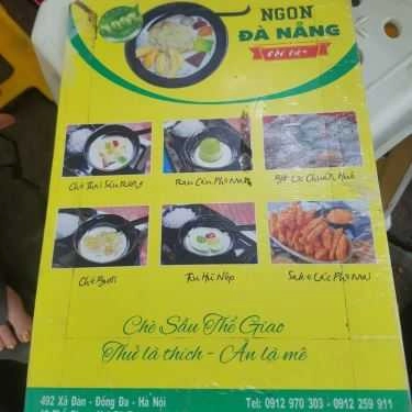 Thực đơn- Ăn vặt Chè Đà Nẵng - Thể Giao