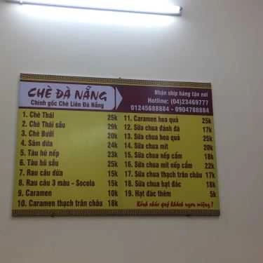 Thực đơn- Ăn vặt Chè Đà Nẵng - Trần Thái Tông