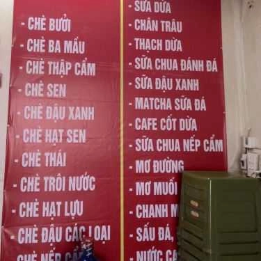 Thực đơn- Ăn vặt Chè Diệp Béo