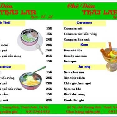 Tổng hợp- Ăn vặt Chè Dừa Thái Lan 365 - Khương Đình