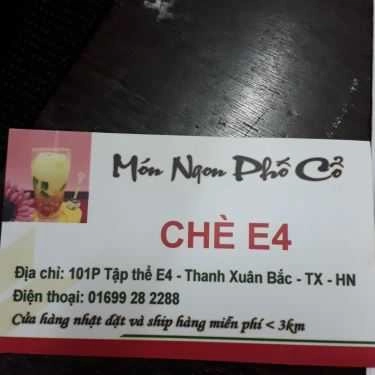 Tổng hợp- Ăn vặt Chè E4 - Thanh Xuân Bắc