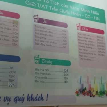Thực đơn- Ăn vặt Chè Hoài Linh - Trần Quốc Hoàn