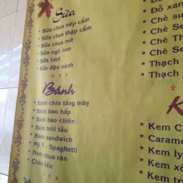 Thực đơn- Ăn vặt Chè Huyền - Thiền Quang