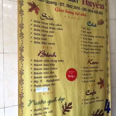 Thực đơn- Ăn vặt Chè Huyền - Thiền Quang