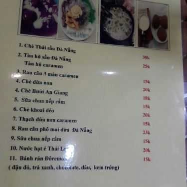 Thực đơn- Ăn vặt Chè Mẹ Bông