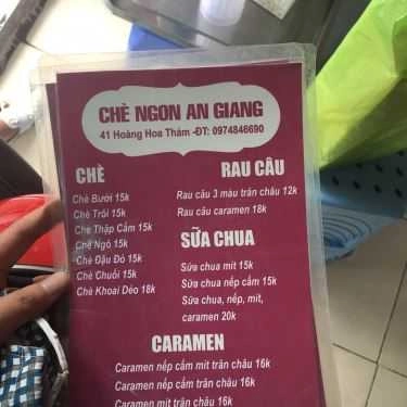 Thực đơn- Ăn vặt An Giang - Chè Ngon