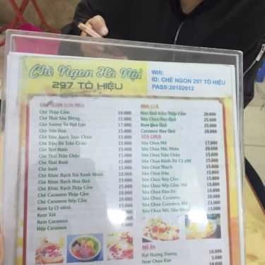 Thực đơn- Ăn vặt Chè Ngon Hà Nội
