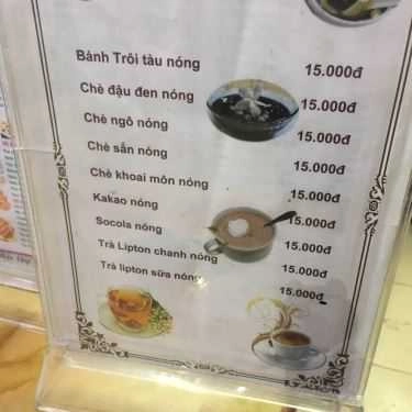 Thực đơn- Ăn vặt Chè Ngon Hà Nội