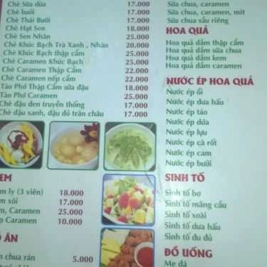 Thực đơn- Ăn vặt Chè Ngon Hà Nội
