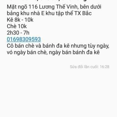 Tổng hợp- Ăn vặt Chè Nóng & Bánh Đa Kê - Thanh Xuân Bắc