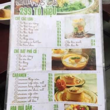 Thực đơn- Cafe Chè Phố Cổ - Tô Hiệu