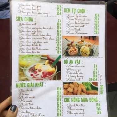 Thực đơn- Cafe Chè Phố Cổ - Tô Hiệu