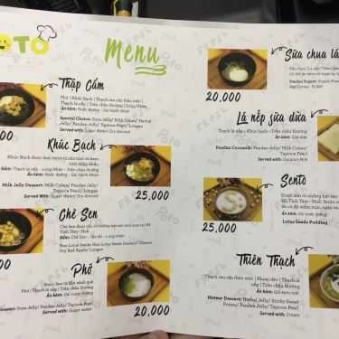 Thực đơn- Ăn vặt Chè Poto Bá Đạo