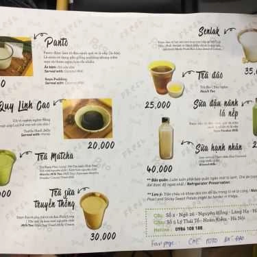 Thực đơn- Ăn vặt Chè Poto Bá Đạo