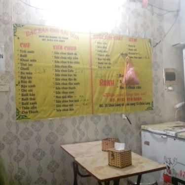 Thực đơn- Ăn vặt Chè Sài Gòn - Chùa Láng