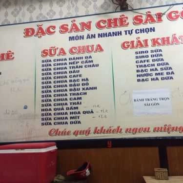Thực đơn- Ăn vặt Chè Sài Gòn - Chùa Láng