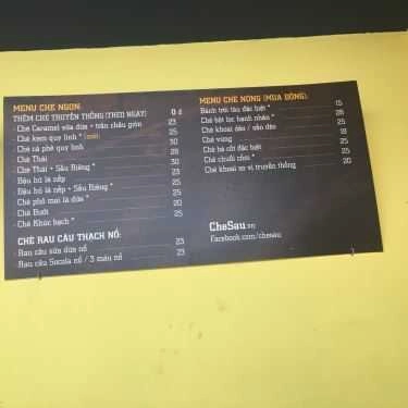Thực đơn- Ăn vặt Chè Sầu - Kim Mã