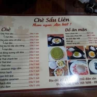 Thực đơn- Ăn vặt Chè Sầu Liên - Tân Mai