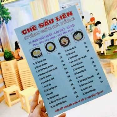 Thực đơn- Cafe Chè Sầu Liên - Trần Quốc Hoàn