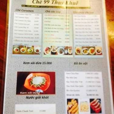 Thực đơn- Cafe Chè, Sữa Chua, Caramen - Thụy Khê