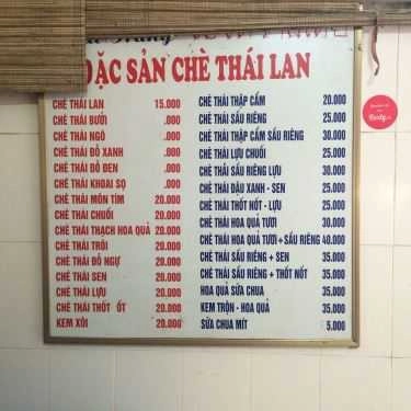 Thực đơn- Ăn vặt Chè Thái, Kem Xôi - Ngọc Hà