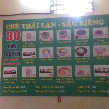 Thực đơn- Ăn vặt Chè Thái Lan - Hàn Thuyên