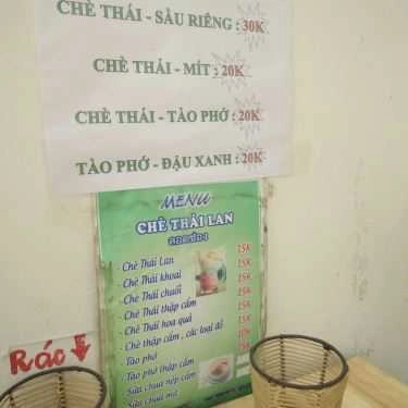 Thực đơn- Ăn vặt Chè Thái Lan - Xuân Thủy